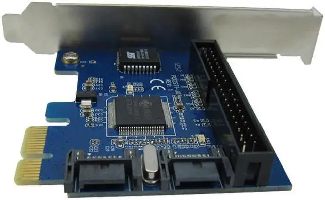 Main image of Raid SATA port multiplier PCI-E to SATA expansion card/ PCIe to dual 7pin SATA + IDE hard disk controller adapter