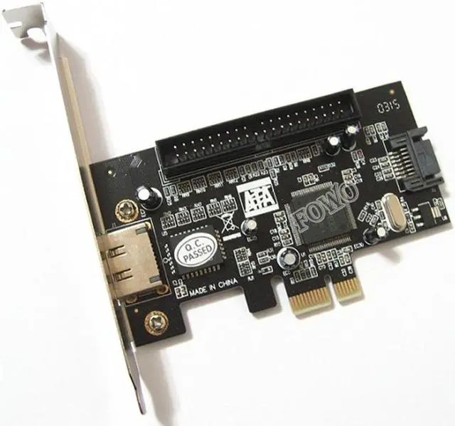Alt view image 2 of 6 - PCI-e PCIE PCI express to IDE SATA2.0 eSATA Combo Controller Card 1Port IDE + 1port SATA + 1port eSATA RAID Card JMB363 Chip