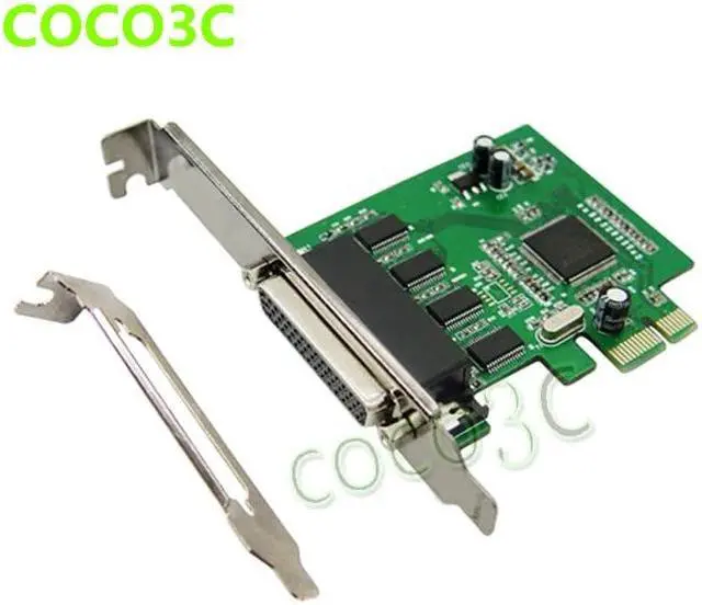 Alt view image 6 of 6 - Amify PCI express 4 ports Serial card PCI-e 1x Multi RS-232 DB9 COM port adapter for Serial Networking Monitoring Equipment