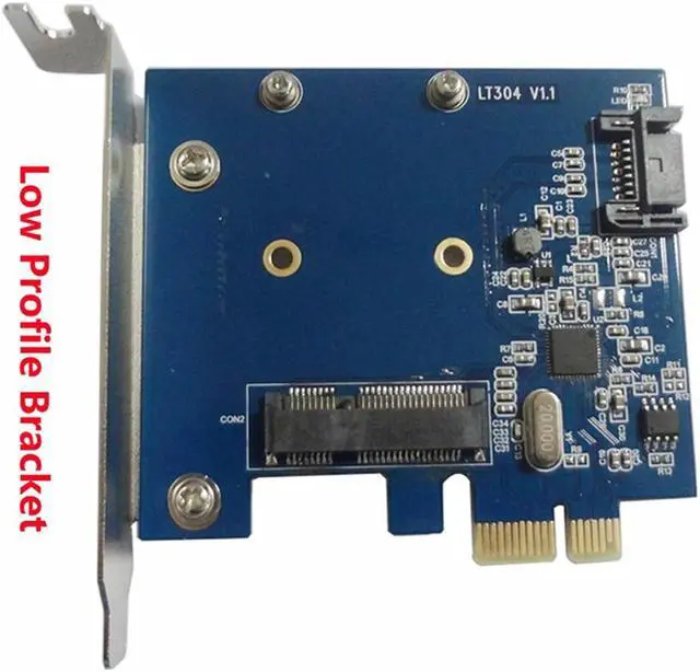 Main image of Desktop Internal SATA 6Gbps mSATA Combo Extender Adapter PCIe PCI-e PCI express 1x to SATA3.0 mini SATA SSD Card