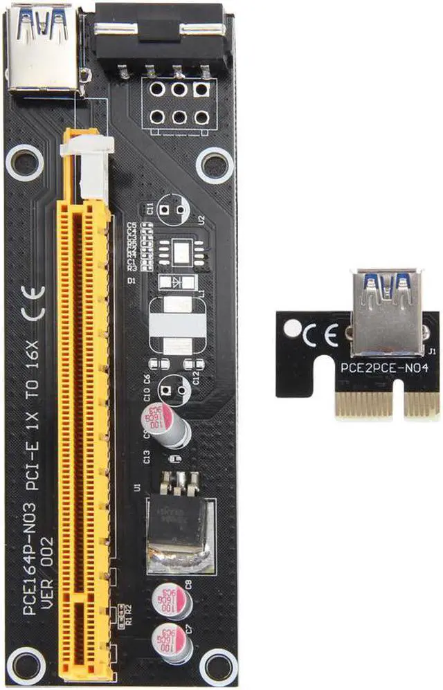 Alt view image 2 of 5 - 60cm USB 3.0 PCI-E Express Extender Riser Card Adapter SATA 15 -4Pin power cable for 1x 4x 8x 16x PCI-E slot of the motherboard