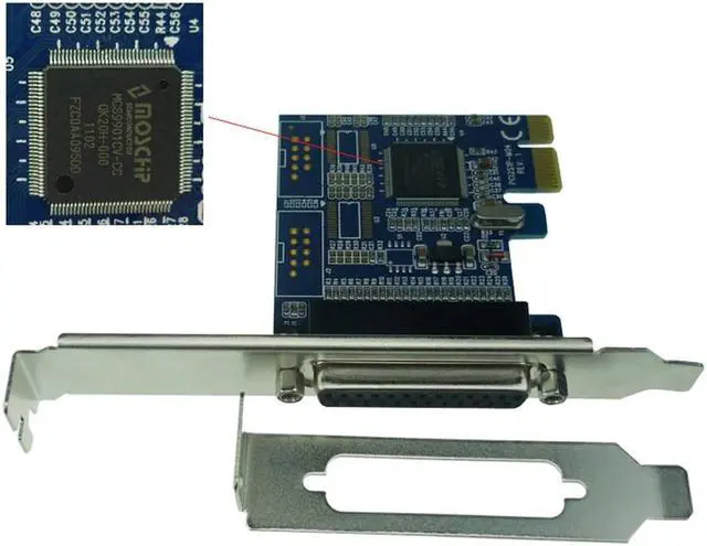 Alt view image 2 of 3 - Parallel port PCI-e Express Card Printer port I/O Card DB25 port