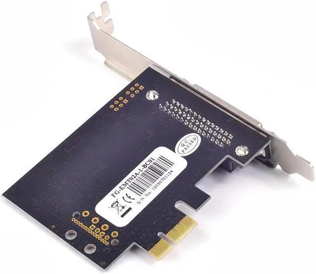 Alt view image 6 of 6 - PCI-e PCI express to 2 Serial RS232+ 1 Parallel Ports PCIe I/O Card MosChip MCS 9901