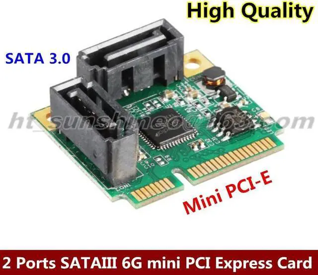 Main image of 2 Ports SATAIII 6G mini PCI Express Card mini PCI-e to SATA3.0 + 2xSATA3 Cable