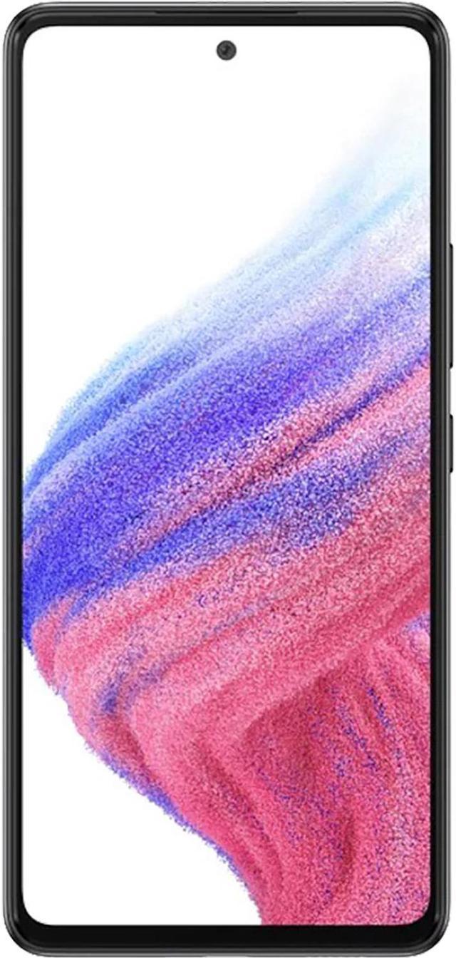 Samsung Galaxy A53 4G (SM-A536B/DS) Dual SIM,128GB + 6GB, Factory Unlocked  GSM, International Version (Fast Car Charger Bundle) - (Awesome Black)