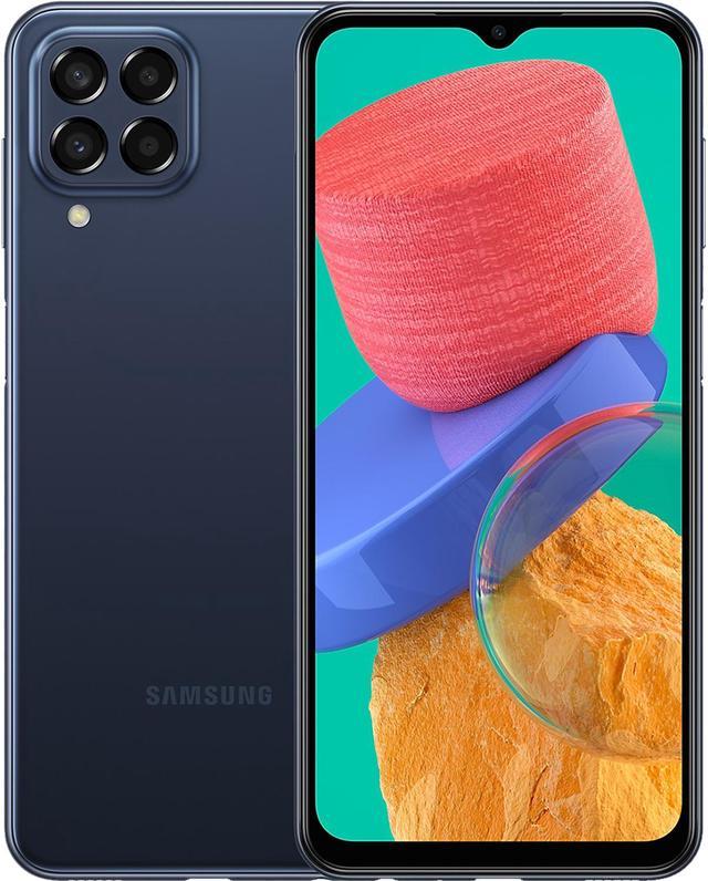 Samsung Galaxy M33 Dual-SIM 128GB ROM + 6GB RAM (GSM Only | No CDMA)  Factory Unlocked 5G Smartphone (Dark Blue) - International Version