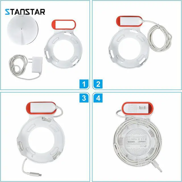 Alt view image 4 of 7 - STANSTAR Wall Mount for TP-Link Deco M5 Whole Home Mesh WiFi System, Sturdy Bracket Holder for TP-Link Deco M5 Space Saving TP-Link Router Wall Holder Plug in Without Messy Wires or Screws(3pack)