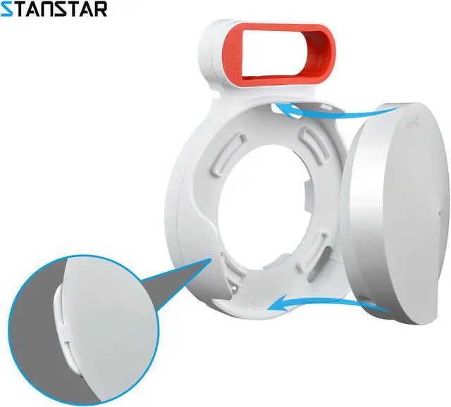 Alt view image 3 of 7 - STANSTAR Wall Mount for TP-Link Deco M5 Whole Home Mesh WiFi System, Sturdy Bracket Holder for TP-Link Deco M5 Space Saving TP-Link Router Wall Holder Plug in Without Messy Wires or Screws(2pack)