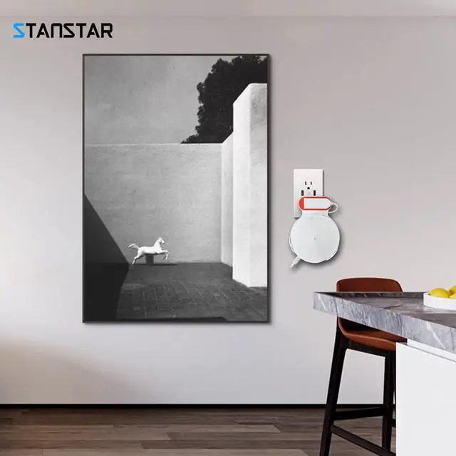 Alt view image 6 of 7 - STANSTAR Wall Mount for TP-Link Deco M5 Whole Home Mesh WiFi System, Sturdy Bracket Holder for TP-Link Deco M5 Space Saving TP-Link Router Wall Holder Plug in Without Messy Wires or Screws(2pack)