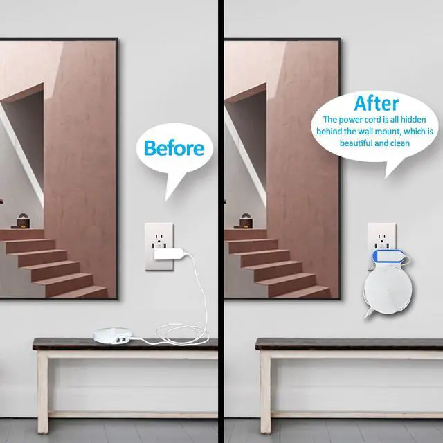 Alt view image 7 of 7 - STANSTAR Wall-Mounted WiFi bracket, specially designed for TP-Link Deco M5 whole family mesh WiFi system router , can be installed on the wall or ceiling, which is easy to install.