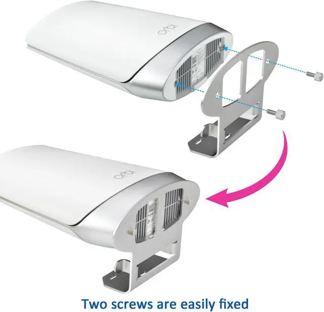 Alt view image 4 of 7 - STANSTAR bracket made of aluminum alloy that can be hung on a wall. It applies to Orbi's entire home tri-band mesh WiFi 6 system/Orbi Ultra (RBK850) (RBK852) (RBK853)/(RBS750) (RBS751) (RBK752)