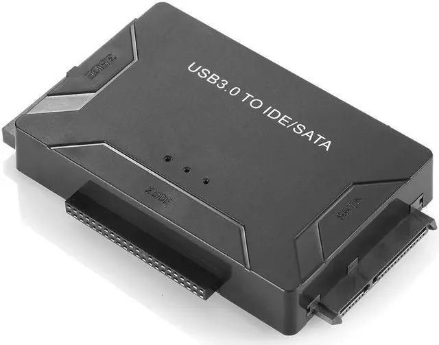 Alt view image 6 of 7 - Stanstar USB 3.0 to IDE/SATA Converter Adapter with Power Switch for 2.5"/3.5" SATA/IDE/SSD Hard Drive Disks, Support 2TB, Include 12V 2APower Adapter & USB 3.0 Cable