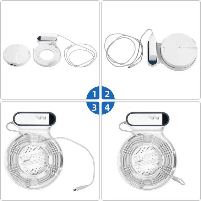 Alt view image 5 of 7 - STANSTAR Wall Mount for TP-Link Deco M9 Plus Whole Home Mesh WiFi System, Sturdy Bracket Holder , Without Messy Wires(1Pack)