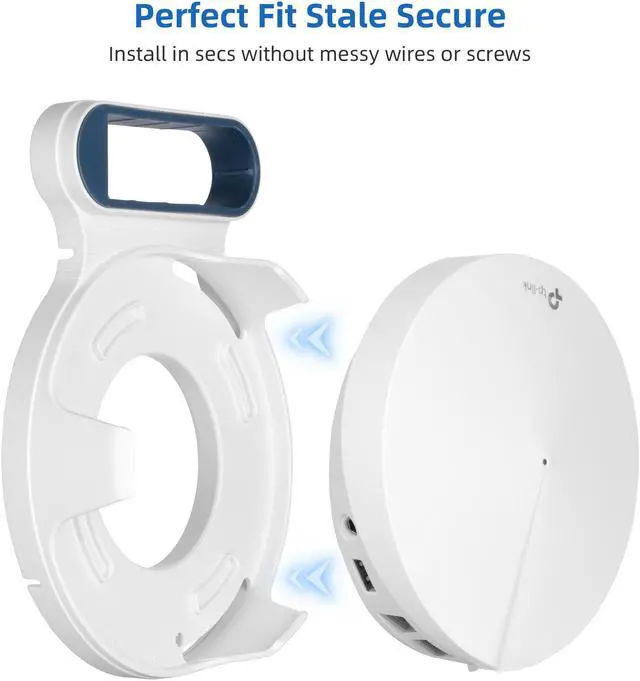 Alt view image 3 of 7 - STANSTAR Wall Mount for TP-Link Deco M9 Plus Whole Home Mesh WiFi System, Sturdy Bracket Holder , Without Messy Wires(3Pack)