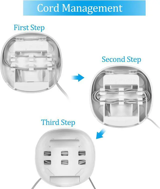 Alt view image 3 of 7 - Stanstar Wall Mount Holder for Deco M4 Whole Home Mesh WiFi System, Deco M4 Bracket with Cord Management, Space Saving and Easily Moved(1Pack)