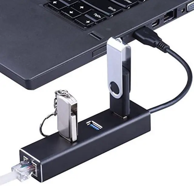 Alt view image 7 of 7 - STANSTAR USB Type C to 3-Port USB 3.1 Data Hub Gigabit Ethernet Network Adapter 1000M USB to RJ45 drive network card For MacBook Mac Pro ,Surface Pro,lenovo IdeaPad,Macbook Air