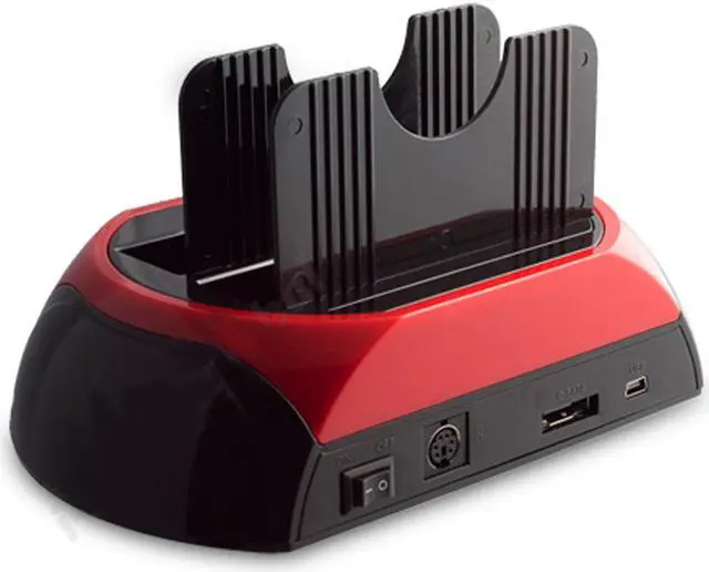 Alt view image 6 of 7 - STANSTAR Hard Disk Box 2.5/3.5 Hard Disk Base Multi-Function Hard Disk Holder with Card Reader IDE+SATA HUB Dual-Use Base