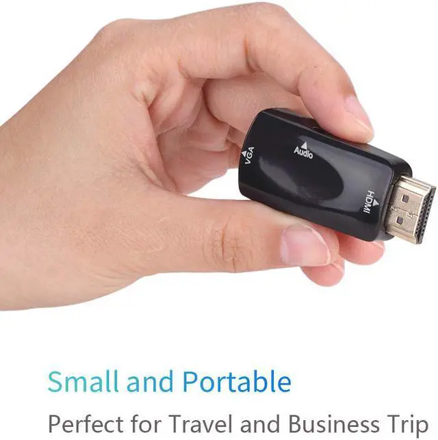 Alt view image 2 of 7 - STANSTAR HDMI to VGA Adapter Converter with Audio, Supports TV, PC, Laptops, Digital Camera, TV Box and etc.
