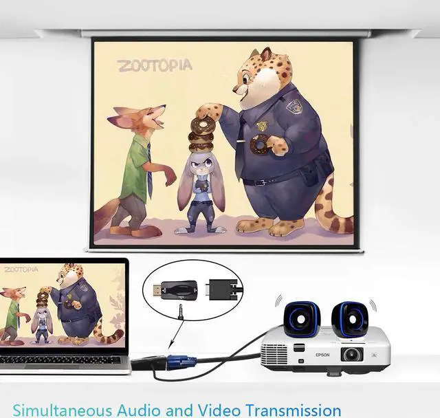 Alt view image 6 of 7 - STANSTAR HDMI to VGA Adapter Converter with Audio, Supports TV, PC, Laptops, Digital Camera, TV Box and etc.