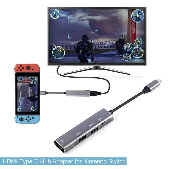 Alt view image 5 of 6 - STANSTAR USB Type C to HDMI Digital AV Multiport Hub,USB-C (USB3.1) Adapter PD Charger for Nintendo Switch,Portable 4K HDMI Dock for Samsung Dex Station S10/S9/S8Plus/Note8/Note 9/Tab S4,MacBook Pro