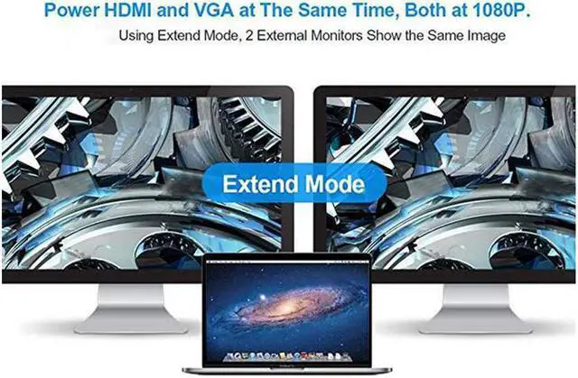 Alt view image 7 of 7 - STANSTAR Type-C Hub 10-in-1 Notebook USB3.0HUB Converter HDMI/VGA with Screen Output Multi-Function Docking Station SD/TF Card Reader