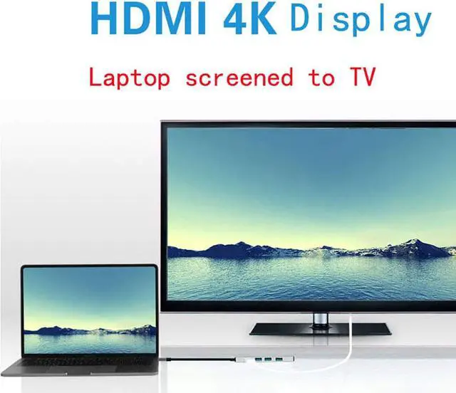Alt view image 7 of 7 - STANSTAR Type-C Docking Station, 8-in-1 Docking Station Type-c to hdmi VGA USB3.0 HUB SD Card PD Gigabit LAN Audio