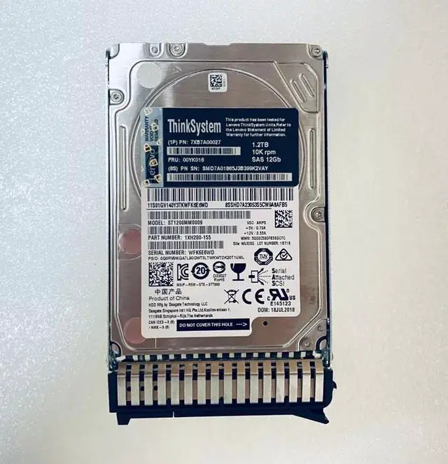 Main image of Lenovo 7XB7A00027 1.2TB HD 10K SAS 12GB 2.5 HSWAP 512N TS