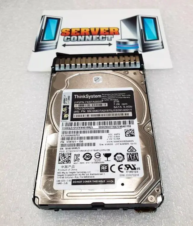 Main image of Lenovo 2 TB, 2.5", SATA HDD 2000GB Serial ATA III internal hard drive