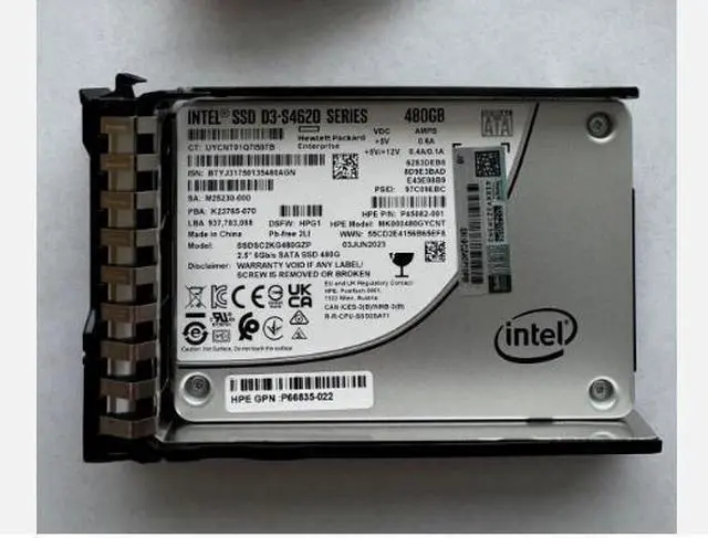 Main image of P41527-001 SEALED HPE 480GB SATA 6G MU SFF BC MV SSD