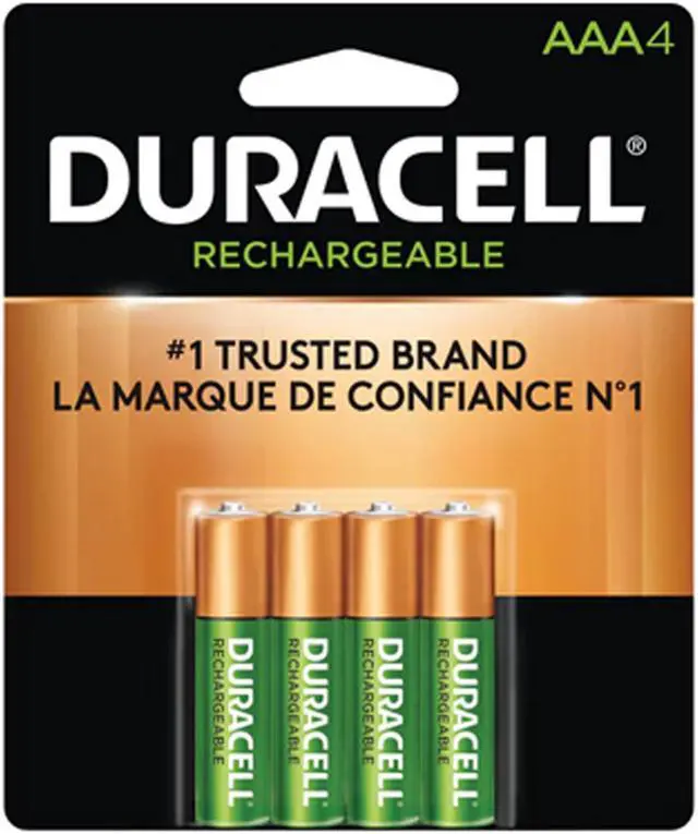 Main image of 4 x AAA Duracell Rechargeable (DX2400) Batteries (900 mAh)