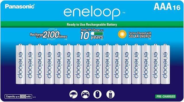 Alt view image 2 of 2 - 16-Card AAA NiMH Panasonic (Sanyo) Eneloop Rechargeable Batteries (800 mAh) - Low Discharge