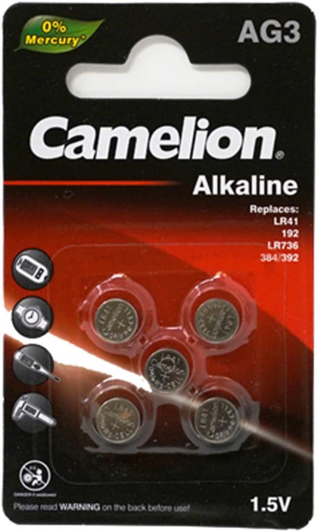 Camelion AG3 / 392 / LR41 1.5V Button Cell Battery (Two Packaging