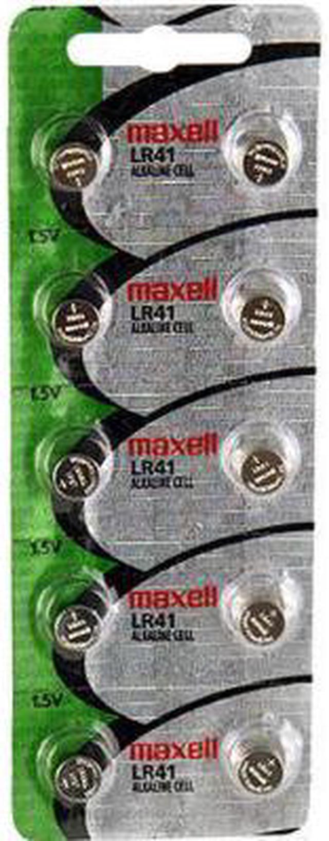 2 x Maxell LR41 /192 / AG3 / V3GA 1.5v Alkaline Button Cell Battery  Batteries