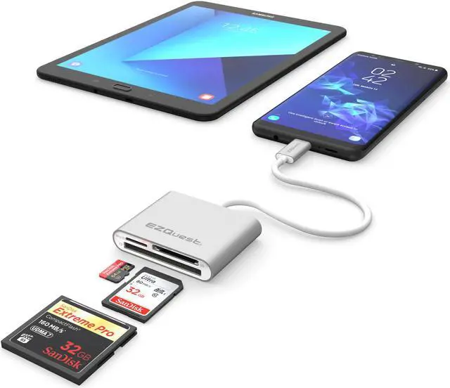 Alt view image 6 of 7 - USB C CARD READER SIL