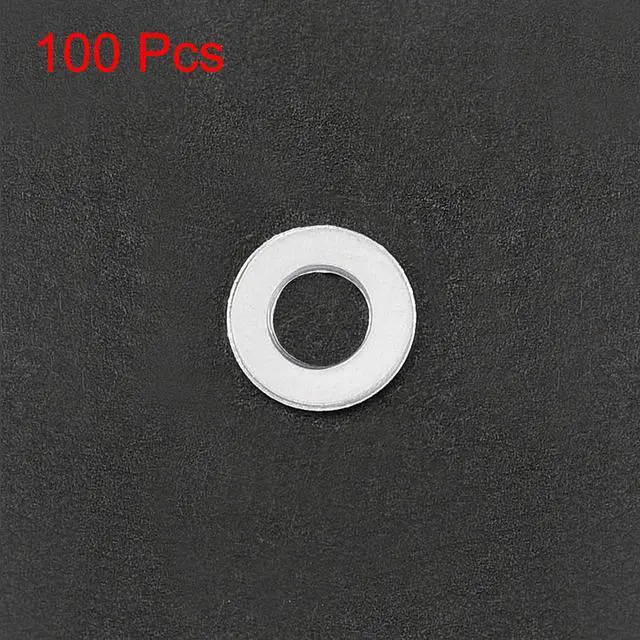 Alt view image 3 of 3 - Insulating Washer, 100Pcs 3 x 7 x 1mm White Vulcanized Plastic Washer, Insulation Gasket for Motherboard