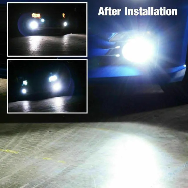 Alt view image 5 of 6 - For Nissan Frontier 2005-2018 4X High/Low BEAM LED Headlight Fog Light Bulbs Kit