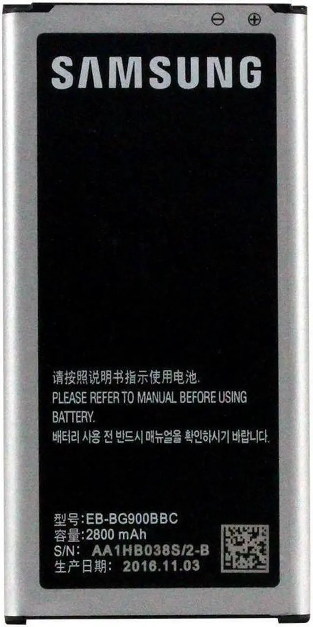 Alt view image 6 of 9 - Original OEM Samsung Galaxy S5 / S5 Active / S5 Neo Replacement Battery with NFC, G900 Series i9600, EB-BG900BBU, 2800mAh