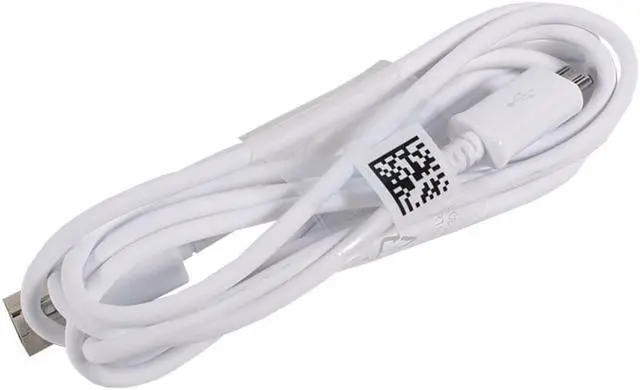 Alt view image 4 of 5 - Samsung Original OEM 3 Foot White USB Data Cable