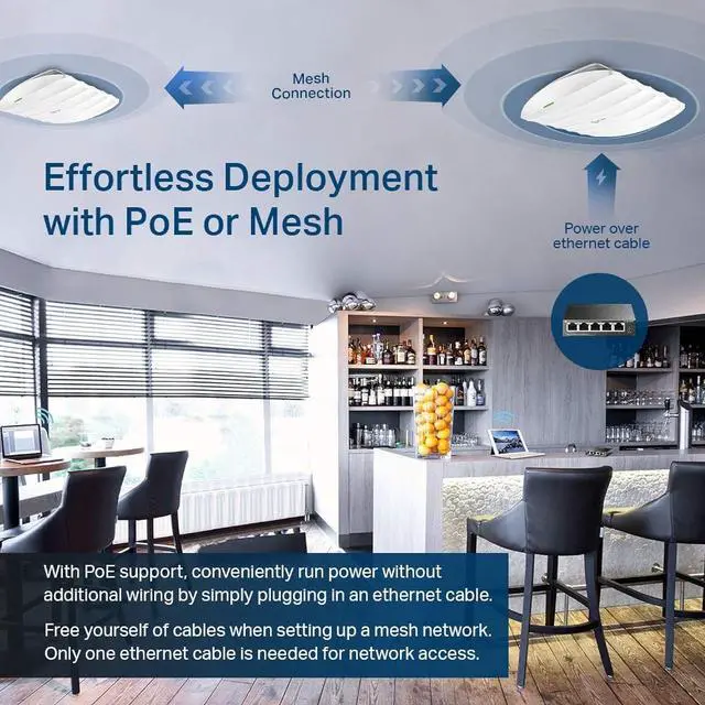 Alt view image 13 of 14 - TP-LINK EAP225 IEEE 802.11ac 1.32 Gbit/s Wireless Access Point
