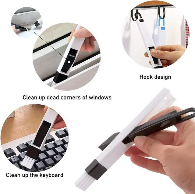 Alt view image 5 of 7 - Keyboard Cleaning Tool Kit, Keyboard Cap Remover, Stainless Steel Keyboard Puller Keycap Removal Tool, Window Door Track Cleaning Brush, 200 O-Ring Switch Dampeners Thick Multi