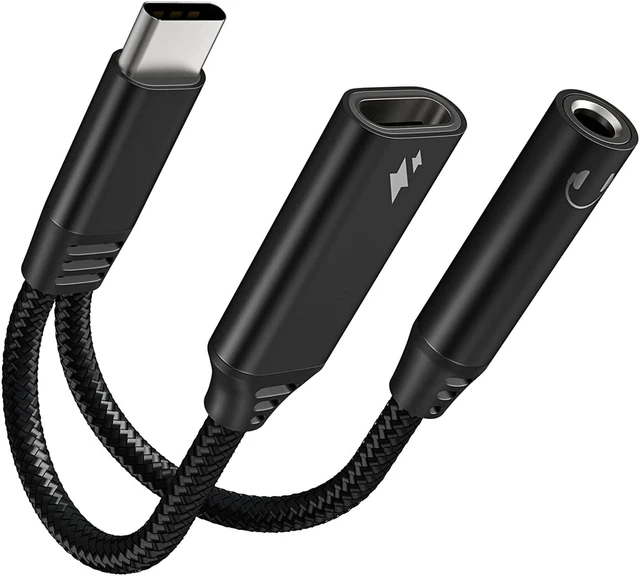 Main image of 2 In 1 Usb C To 3.5Mm Headphone And Charger Adapter Usb C Pd 3.0 Charging Port To Aux Audio Jack And Fast Charging Dongle Cable Cord With Pd 60W Fast Charging For Stereo