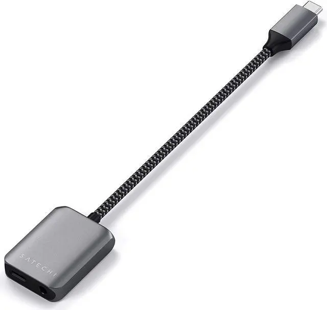 Alt view image 5 of 6 - Satechi USB-C PD Audio Adapter - 3.5mm Headphone Jack Port & PD 3.0 Charging - Compatible with 2020/2018 iPad Pro, 2020 iPad Air, Google Pixel 3/XL/2, Microsoft Surface Go