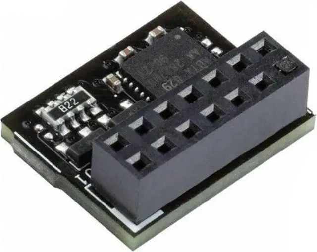 Alt view image 3 of 4 - Asus TPM-SPI Accessory SPI 14-1 Pin Nuvoton NPCT750 TPM2.0 Bulk Pack Motherboards
