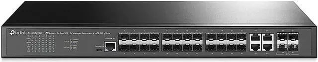 Main image of Jetstream 24-Port Sfp L2+ Managed Switch With 4 10Ge Sfp+ Slots (Tl-Sg3428Xf) - Sdn Integrated, Cloud Access & Omada App