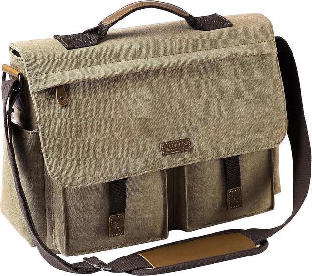 Messenger Bag for Men,Water Resistant Unisex Canvas Shoulder Bag