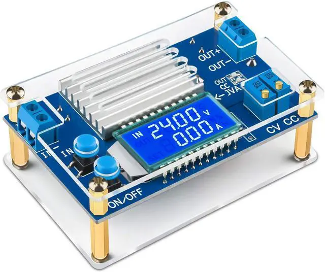 Main image of Zell Dc Buck Converter, 5.3V-32V To 1.2V-32V 12A Adjustable Power Supply, 5V 9V 12V 24V 30V 32V Step Down Voltage Regulator With Lcd Display Volt Transformer Reducer Cc Cv For Rv Solar Panel Golf Cart