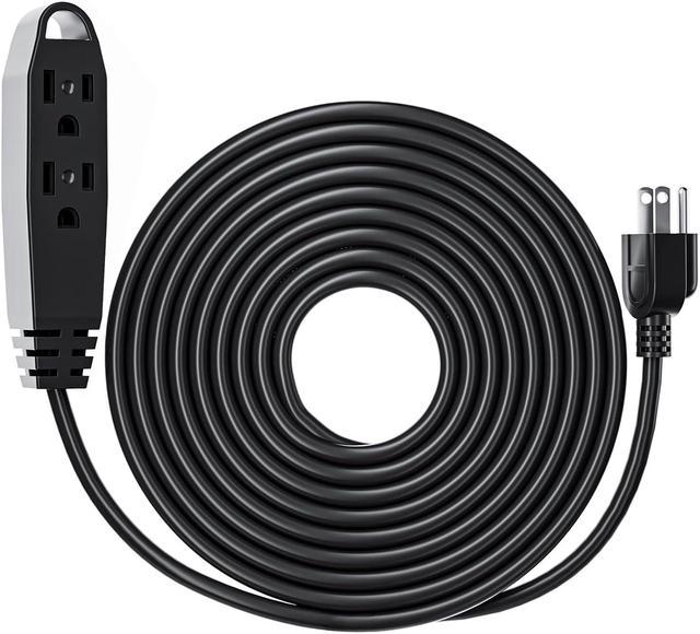 Zell 50-Feet 3 Outlet Extension Cord, Kasonic Ul Listed, 16/3 Sjtw