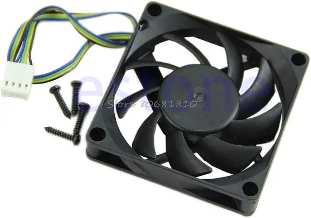 Main image of 70mm x 15mm Brushless Fan DC 12V 4 Pin 9 Blade Cooling Cooler Drop shipping