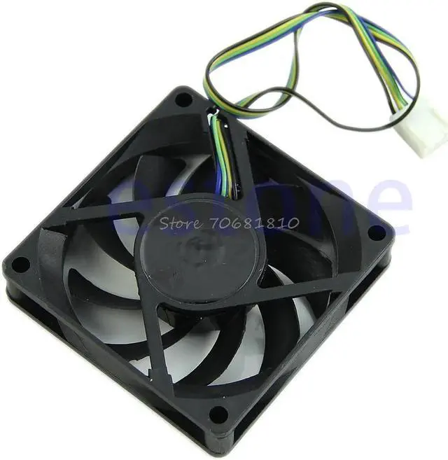 Alt view image 3 of 5 - 70mm x 15mm Brushless Fan DC 12V 4 Pin 9 Blade Cooling Cooler Drop shipping