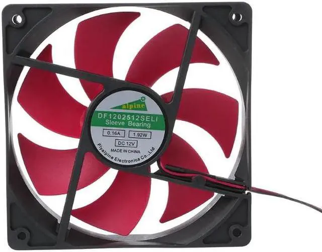 Alt view image 3 of 6 - 12025 120mm DC12V 0.2A 2 Pin Connector Cooling Fan for Computer Box CPU Cooler Radiator